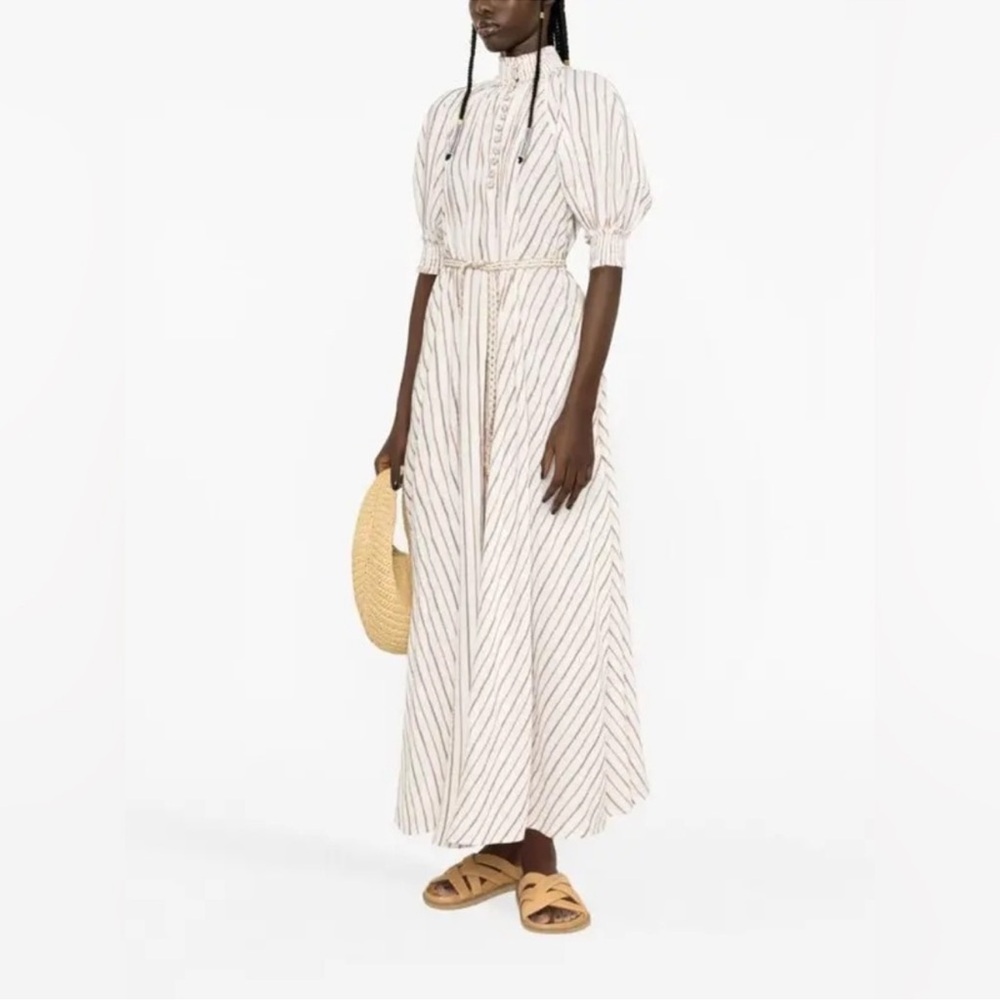 Zimmerman Metallic Striped Cotton-Blend Jacquard Maxi 4 - Picture 8 of 8